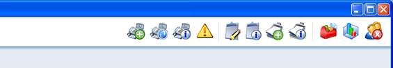 Toolbar: hover your mouse over the buttons